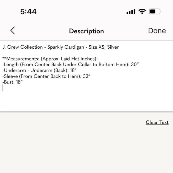 J. Crew Collection - Double-Knit Sparkle Long Cardigan Sweater - Size XS, Silver - Picture 17 of 17